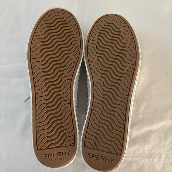 Sperry Shoes Pier Wave Sneaker Rubber Sole Cotton Blend Pull On Non Slip Comfy - Picture 9 of 12